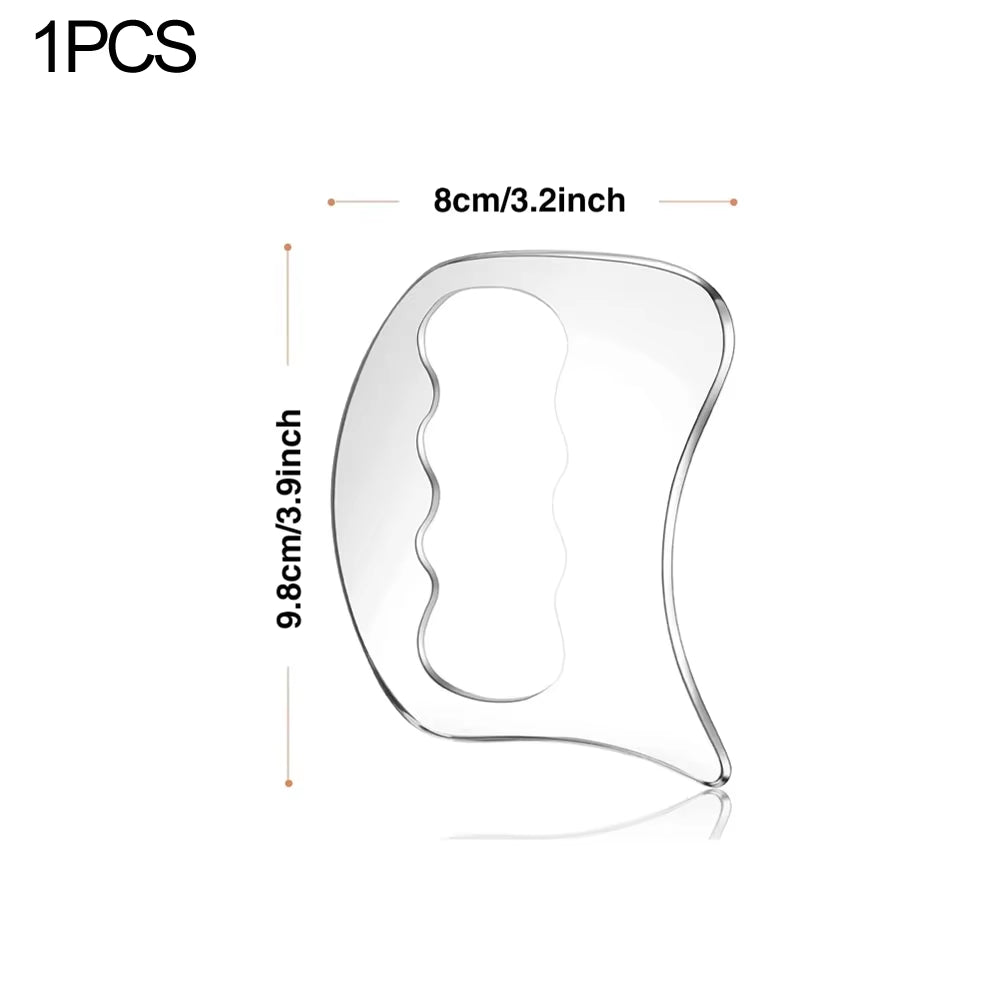 Stainless Steel Gua Sha Massage Tools Muscle Scraper Tool,Graston Tool Set for Myofascial Release,Scar Tissue Massager for Back