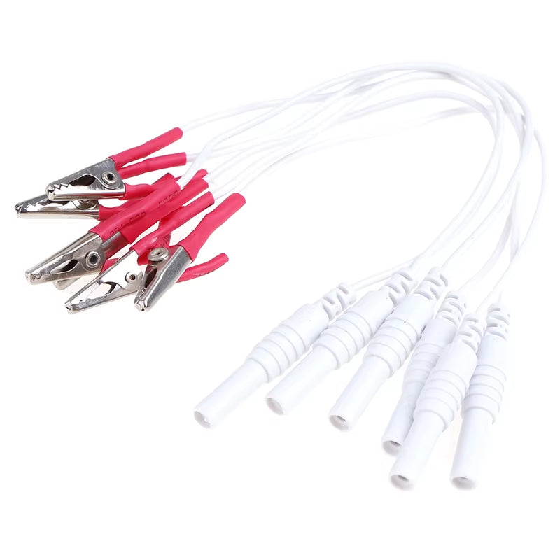 12Pcs/Lot Alligator Clip Cable, Acupuncture Needles Clip for Electronic Acupuncture Treatment Instrument