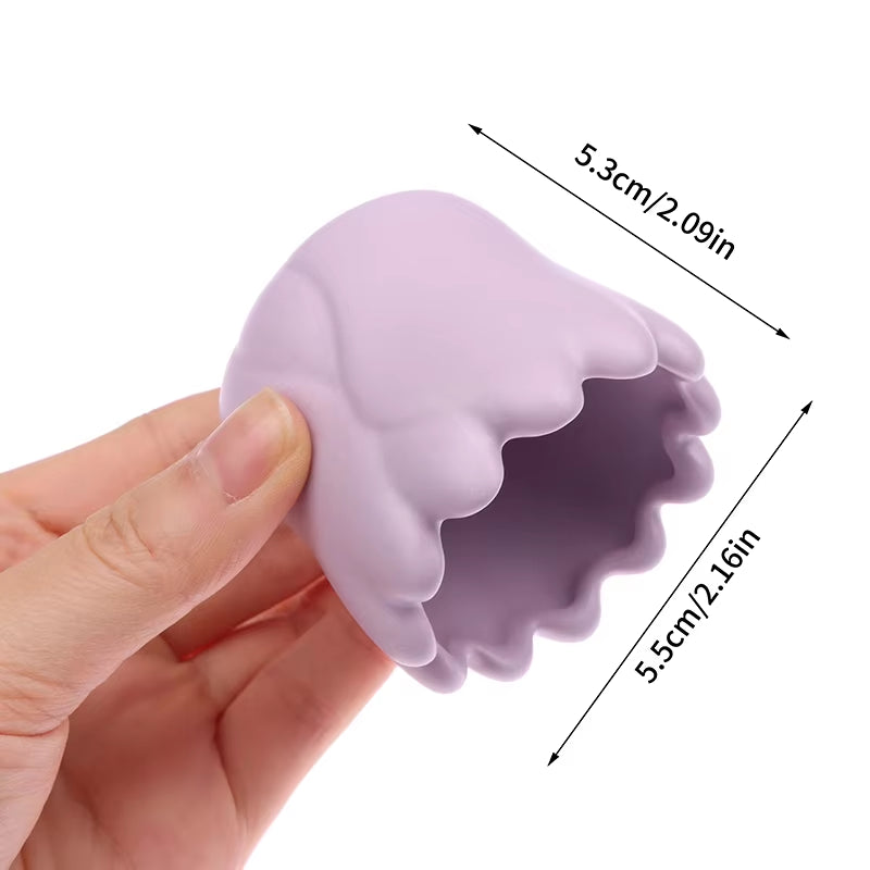 1Pcs Purple Three-Dimensional Love Gua Sha for Face Body Massage Tool Ceramic Guasha Board for Relief Massage Face Lift Massager