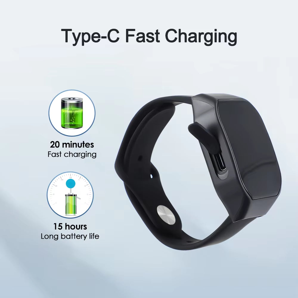 EMS Sleep Aid Watch Fast Sleep Rest Hypnosis Insomnia Artifact Wristband Watch Anti-Anxiety Insomnia Hypnosis Device Relax Tool