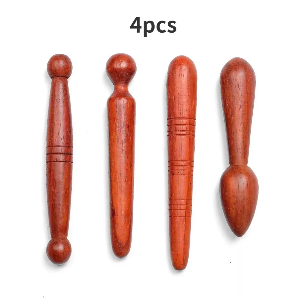 1/4 Pcs Feet Massager Gift Foot Tool Acupressure Tools Acupuncture Pen Stick Point Wooden Massage Stick Body Massage Tools