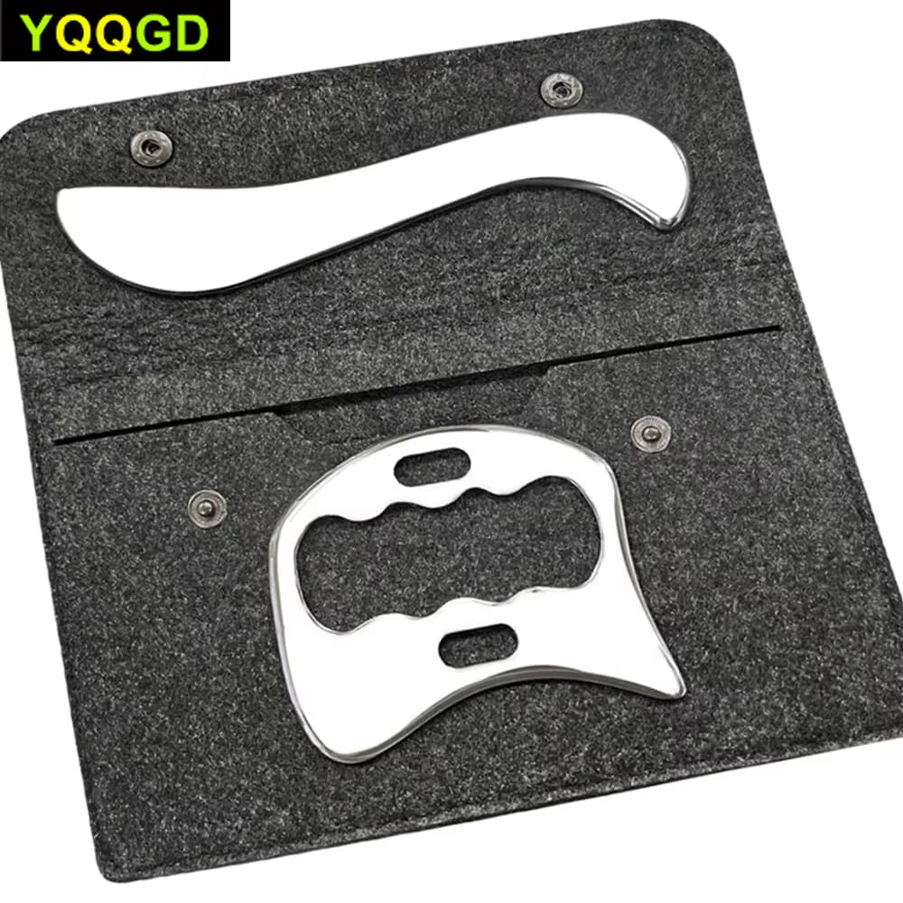 Stainless Steel Gua Sha Massage Tools Muscle Scraper Tool,Graston Tool Set for Myofascial Release,Scar Tissue Massager for Back