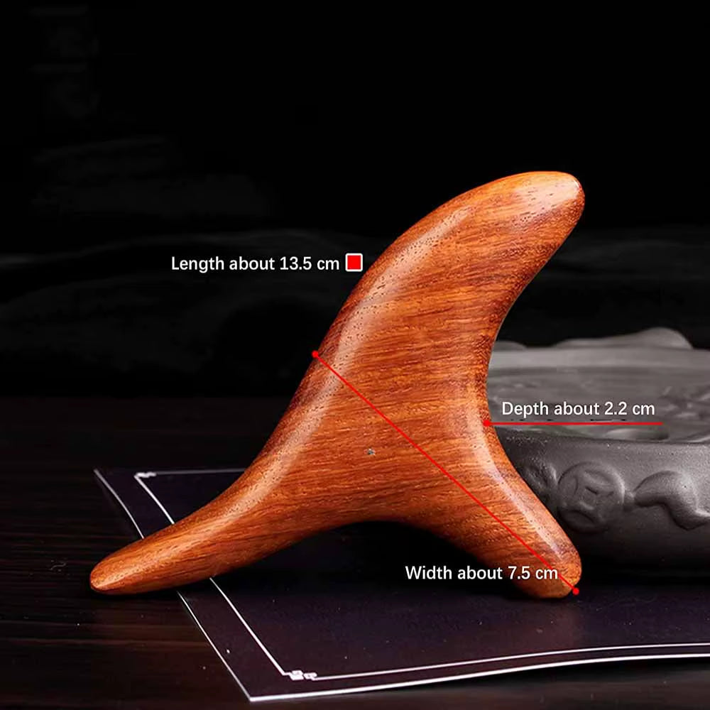 1PC Wood Trigger Point Massage Gua Sha Tool,Professional Lymphatic Drainage Tools,Wood Therapy Massage Tools for Back,Hands,Face