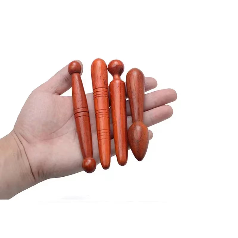 1/4 Pcs Feet Massager Gift Foot Tool Acupressure Tools Acupuncture Pen Stick Point Wooden Massage Stick Body Massage Tools
