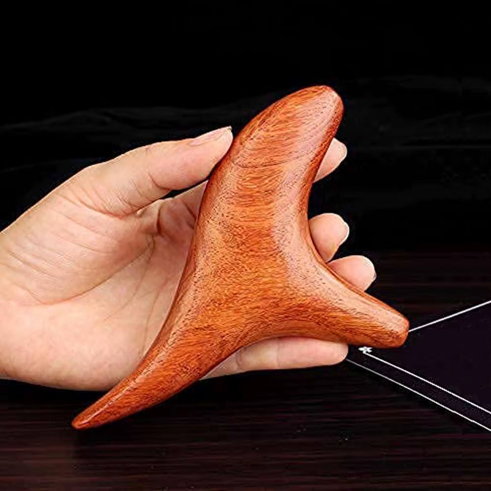 1PC Wood Trigger Point Massage Gua Sha Tool,Professional Lymphatic Drainage Tools,Wood Therapy Massage Tools for Back,Hands,Face
