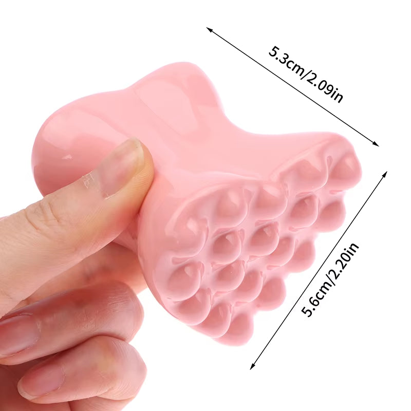 1Pcs Purple Three-Dimensional Love Gua Sha for Face Body Massage Tool Ceramic Guasha Board for Relief Massage Face Lift Massager