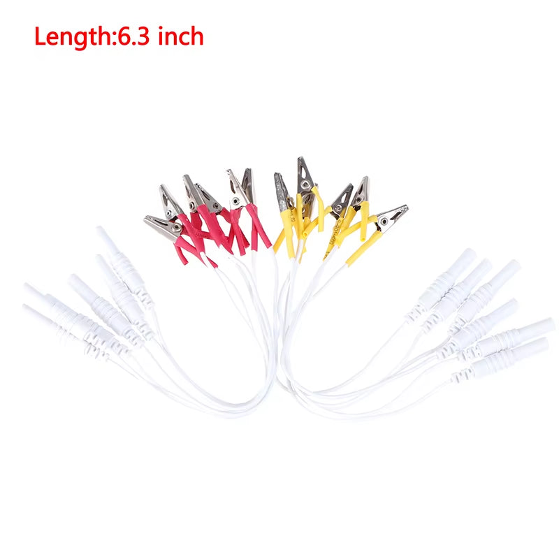12Pcs/Lot Alligator Clip Cable, Acupuncture Needles Clip for Electronic Acupuncture Treatment Instrument