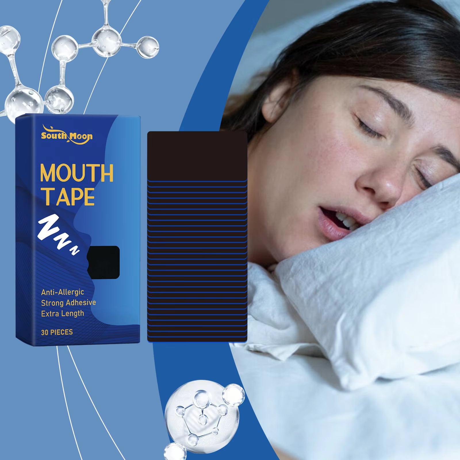 Mouth Tape Sleep Strip Stop Snoring Nose Breathing Correction Improve Open Mouth Better Sleeping anti Snoring Sticker