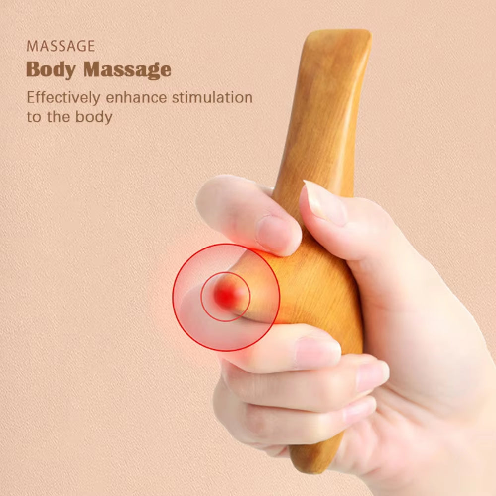 Massage Tools & Accessories Trigeminal Wooden Point Scraping New Massage Device for Trigeminal Nerve Lymphatic Drainage Gua Sha