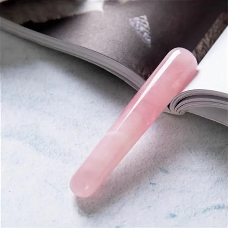 Natural Quartz Yoni Wand Crystal Massage Stick Trigger Point Acupuncture Pen Face Scraping Eye Beauty Care Tool