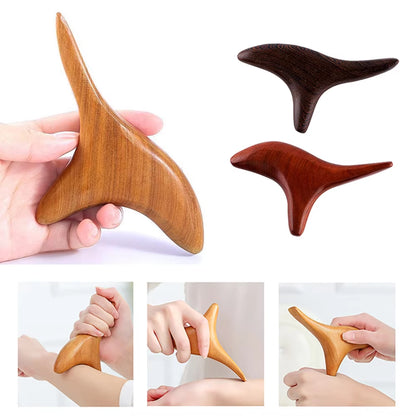 Massage Tools & Accessories Trigeminal Wooden Point Scraping New Massage Device for Trigeminal Nerve Lymphatic Drainage Gua Sha