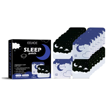 28Pcs Improve Sleep Quality Stickers Herbal Medical Improve Insomnia Stickers Sleeping Patches Relieve Stress Anxiety