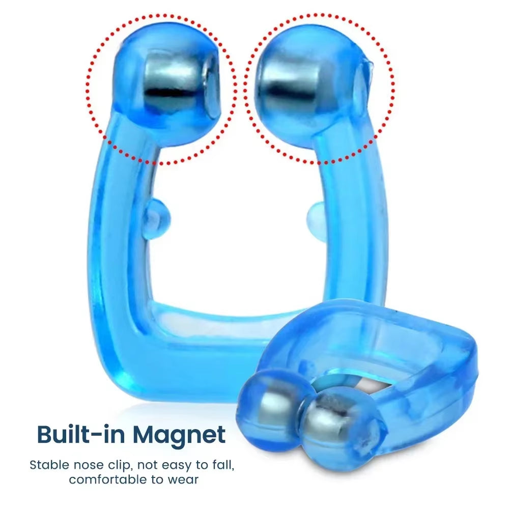 Box-Packed Portable Snoring Nose Clip Silicone Magnetic anti Snore Device Easy Breathe Improve Sleeping Aid Guard Night Device