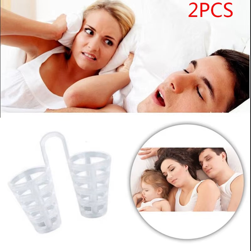 5Pcs/Lot Selling anti Snoring Silicone Nose Clip Magnetic Stop Snoring Nose Clips Anti-Snoring Apnea Sleeping Aid Device