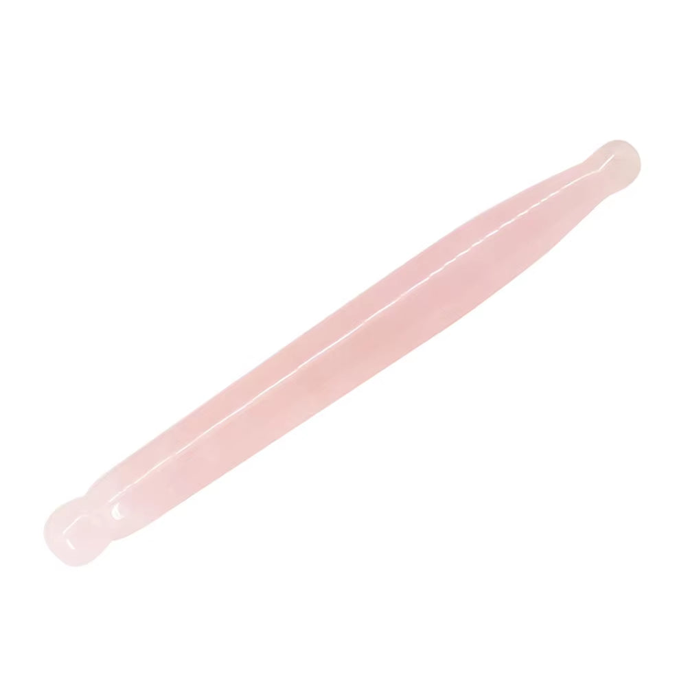 Rose Quartz Acupuncture Pen Jade Massage Wand Guasha Rod Tool Scraper Scraping Eye Stick