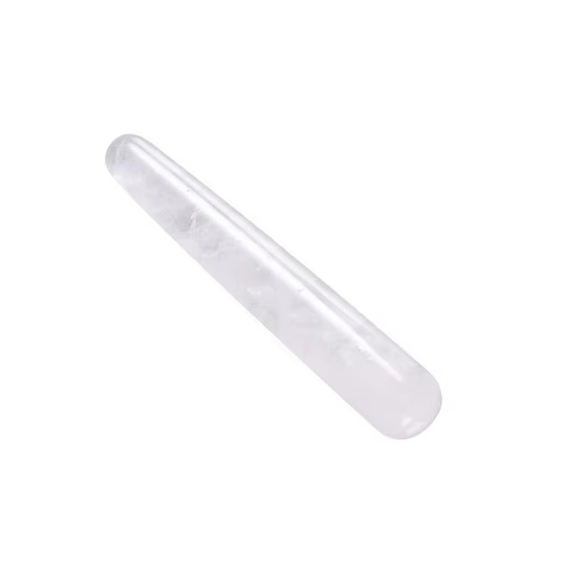 Natural Quartz Yoni Wand Crystal Massage Stick Trigger Point Acupuncture Pen Face Scraping Eye Beauty Care Tool