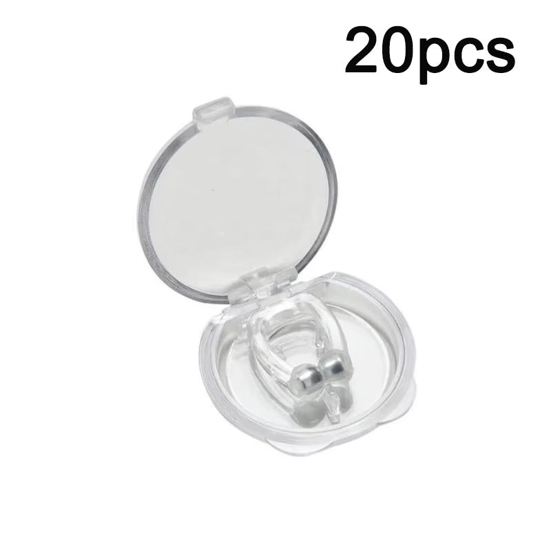 Anti Snoring Device Silicone Nose Clips Magnetic Sleep Tray Sleeping Aid Improve Sleeping Easy Breathe Apnea Guard Night Devices