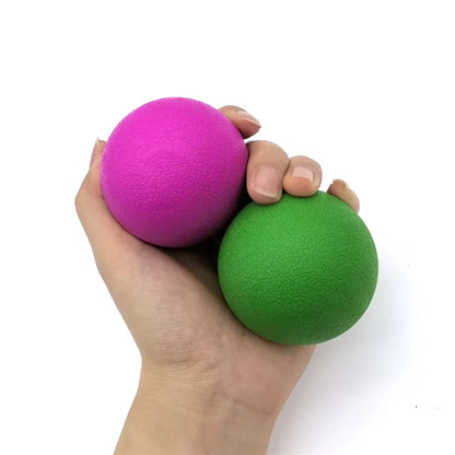 TPE Fascia Ball Lacrosse Muscle Relaxation Exercise Sports Fitness Yoga Peanut Massage Ball Trigger Point Stress Pain Relief