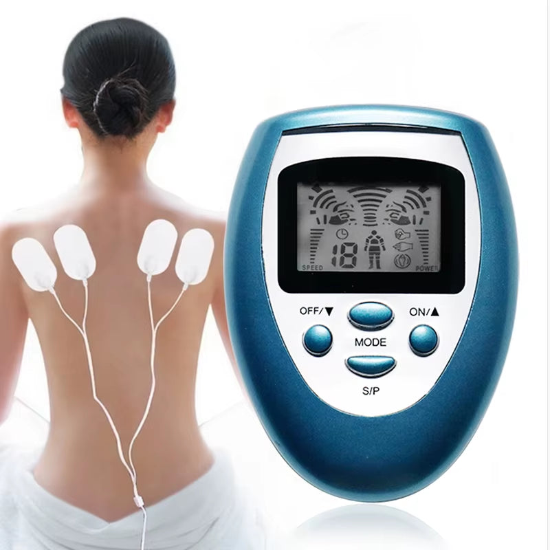 Newest TENS Body Massager Electrical Vibrating Meridian Pulse Muscle Stimulator Electrotherapy Physical Therapy Pain Relief