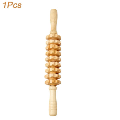 Wood Therapy Massage Tool Lymphatic Drainage Massager anti Cellulite Fascia Massage Roller for Full Body Muscle Relaxation