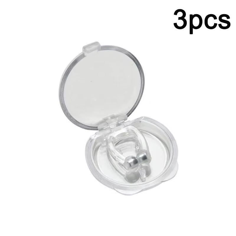 Anti Snoring Device Silicone Nose Clips Magnetic Sleep Tray Sleeping Aid Improve Sleeping Easy Breathe Apnea Guard Night Devices