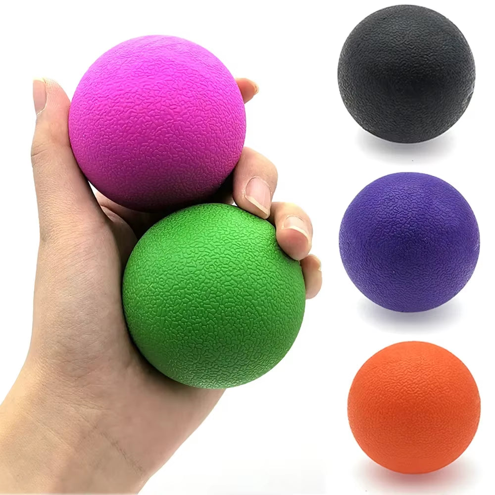 TPE Fascia Ball Lacrosse Muscle Relaxation Exercise Sports Fitness Yoga Peanut Massage Ball Trigger Point Stress Pain Relief