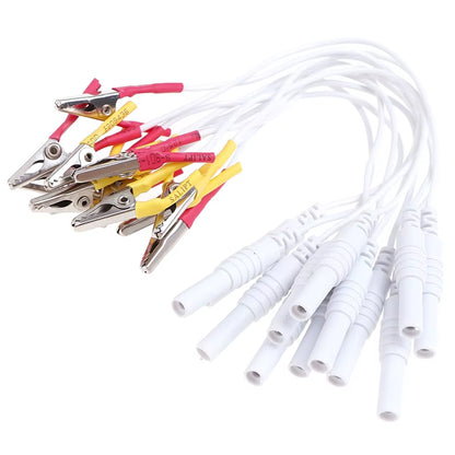12Pcs/Lot Alligator Clip Cable, Acupuncture Needles Clip for Electronic Acupuncture Treatment Instrument