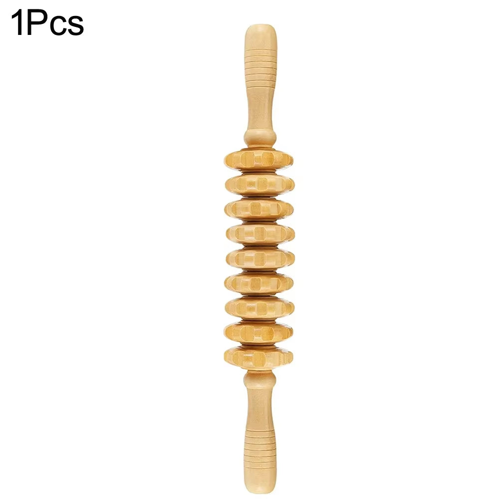 Wooden Massage Tools Handheld anti Cellulite Massager Roller Lymphatic Drainage Massage Tools for Full Body Muscle Pain Relief