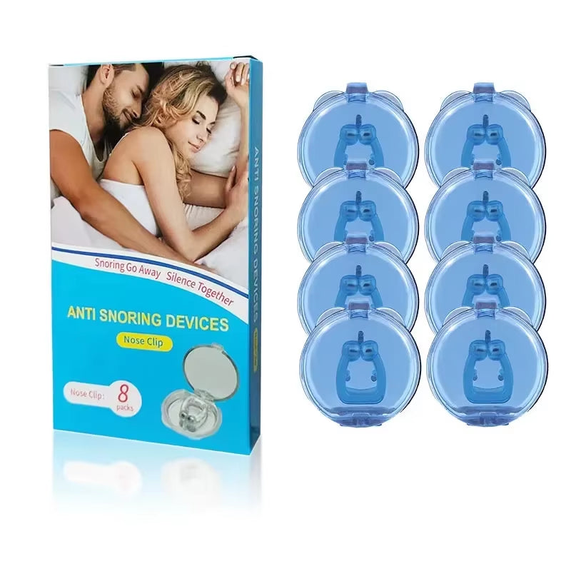 Box-Packed Portable Snoring Nose Clip Silicone Magnetic anti Snore Device Easy Breathe Improve Sleeping Aid Guard Night Device