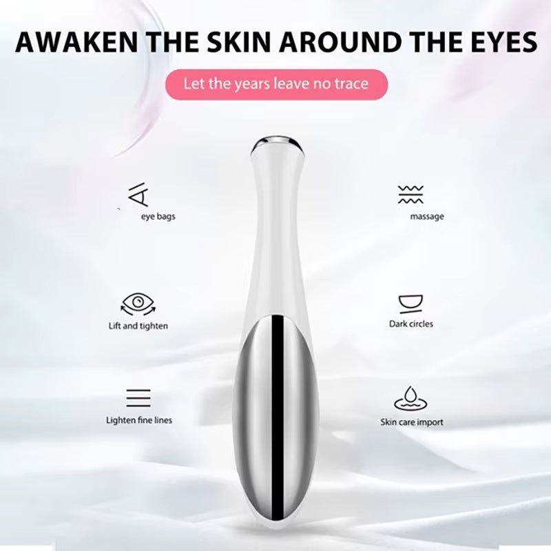 Portable Eye Massager Electric Vibrating Eye Cream Essence Introducer Beauty Face Eye Care Pen Portable Travel Outfit