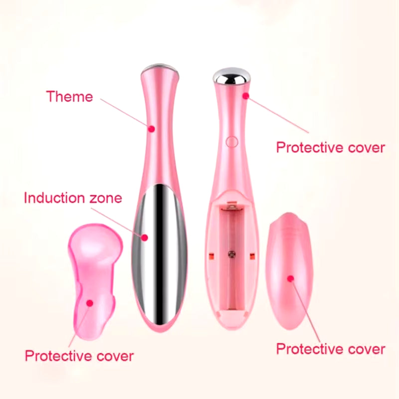 Portable Eye Massager Electric Vibrating Eye Cream Essence Introducer Beauty Face Eye Care Pen Portable Travel Outfit