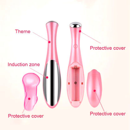 Portable Eye Massager Electric Vibrating Eye Cream Essence Introducer Beauty Face Eye Care Pen Portable Travel Outfit