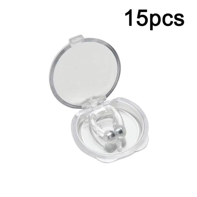 Anti Snoring Device Silicone Nose Clips Magnetic Sleep Tray Sleeping Aid Improve Sleeping Easy Breathe Apnea Guard Night Devices