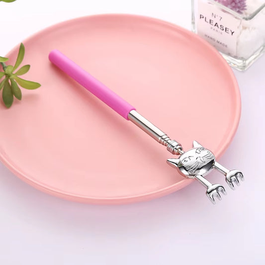 1Pcs Portable Extendable Telescopic Cat Claws Metal Back Scratchers/Hand Massager/Backslap with Rubber Handles