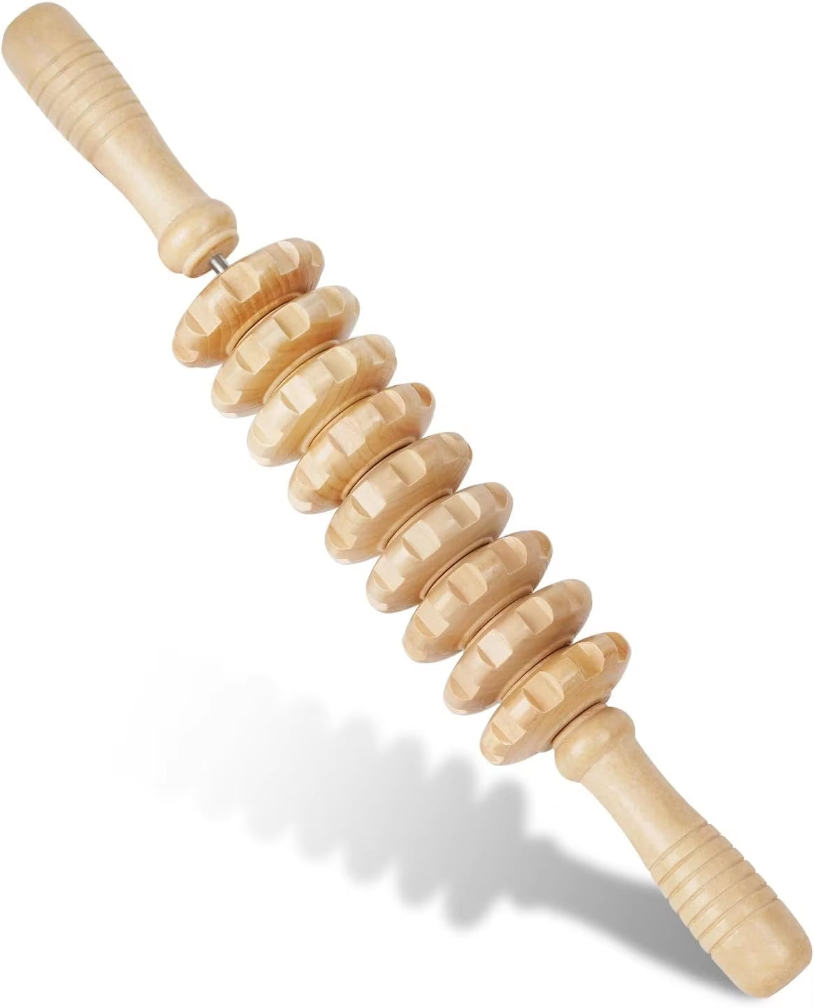 Wood Roller for Stomach Cellulite,Wooden Therapy Massage Tools for Body Shaping,Wood Rolling Massage Stick for Muscle Knots