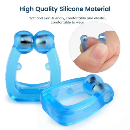 Box-Packed Portable Snoring Nose Clip Silicone Magnetic anti Snore Device Easy Breathe Improve Sleeping Aid Guard Night Device