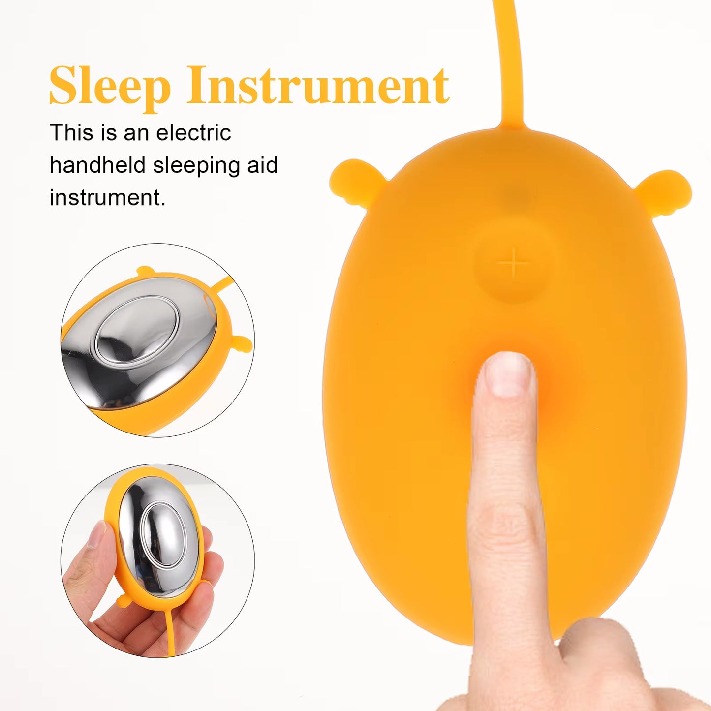 Stress Reliever Sleep Aid Instrument Hand Massager Abs Rechargeable Device Portable Relief Apparatus