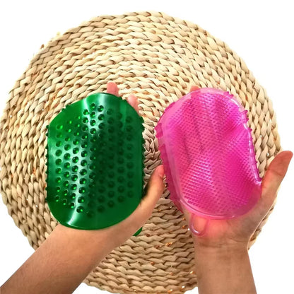 2023 Newest Soft Silicone Massage Scrub Gloves for Peeling Body Bath Brush Exfoliating Gloves Footbrush for the Bath Body Brush