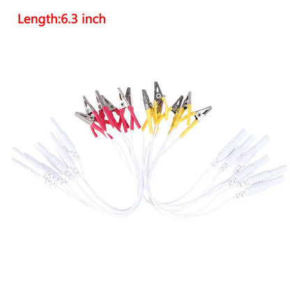 12Pcs/Lot Alligator Clip Cable, Acupuncture Needles Clip for Electronic Acupuncture Treatment Instrument