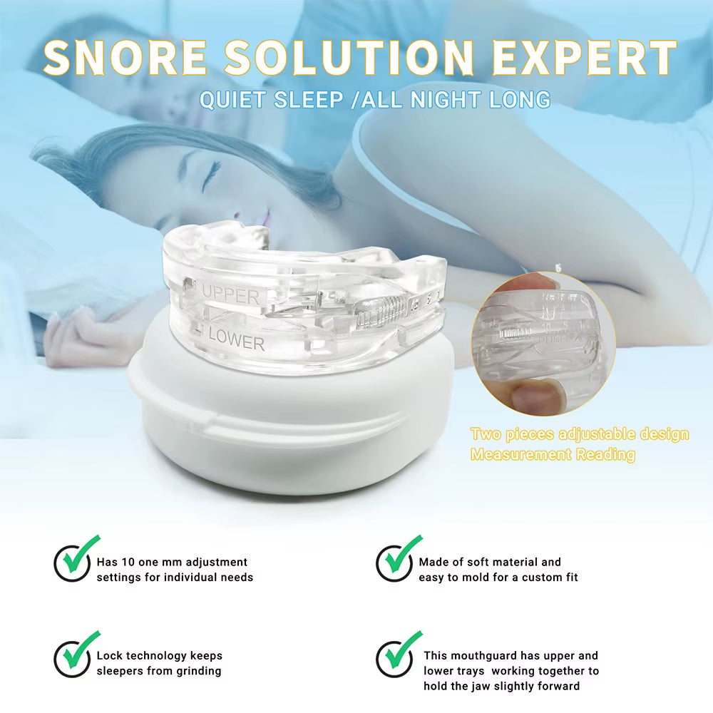 Mouth Tape Sleep anti Snoring Bruxism Mouth Guard Improve Sleeping Teeth Bruxism Sleeping anti Snoring and Apnea Snoring Device