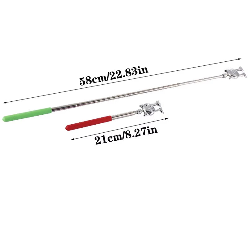 1Pcs Portable Extendable Telescopic Cat Claws Metal Back Scratchers/Hand Massager/Backslap with Rubber Handles