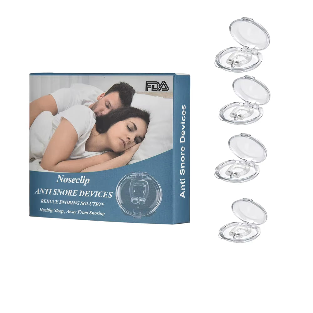 4Pcs/Lot anti Snore Nose Clip Device Stop Snoring Sleeping Aid Equipment Anti-Snoring Breathe Aid Nasal for Better Sleep